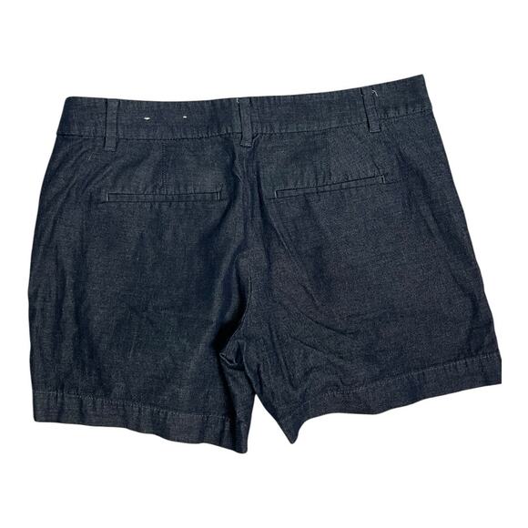 Ann Taylor Chambray Womens Shorts 4 Casual Chino Preppy Twee Factory - Picture 4 of 4